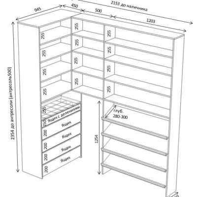 Мебель для гардеробной компактная и вместительная - вид 9 миниатюра